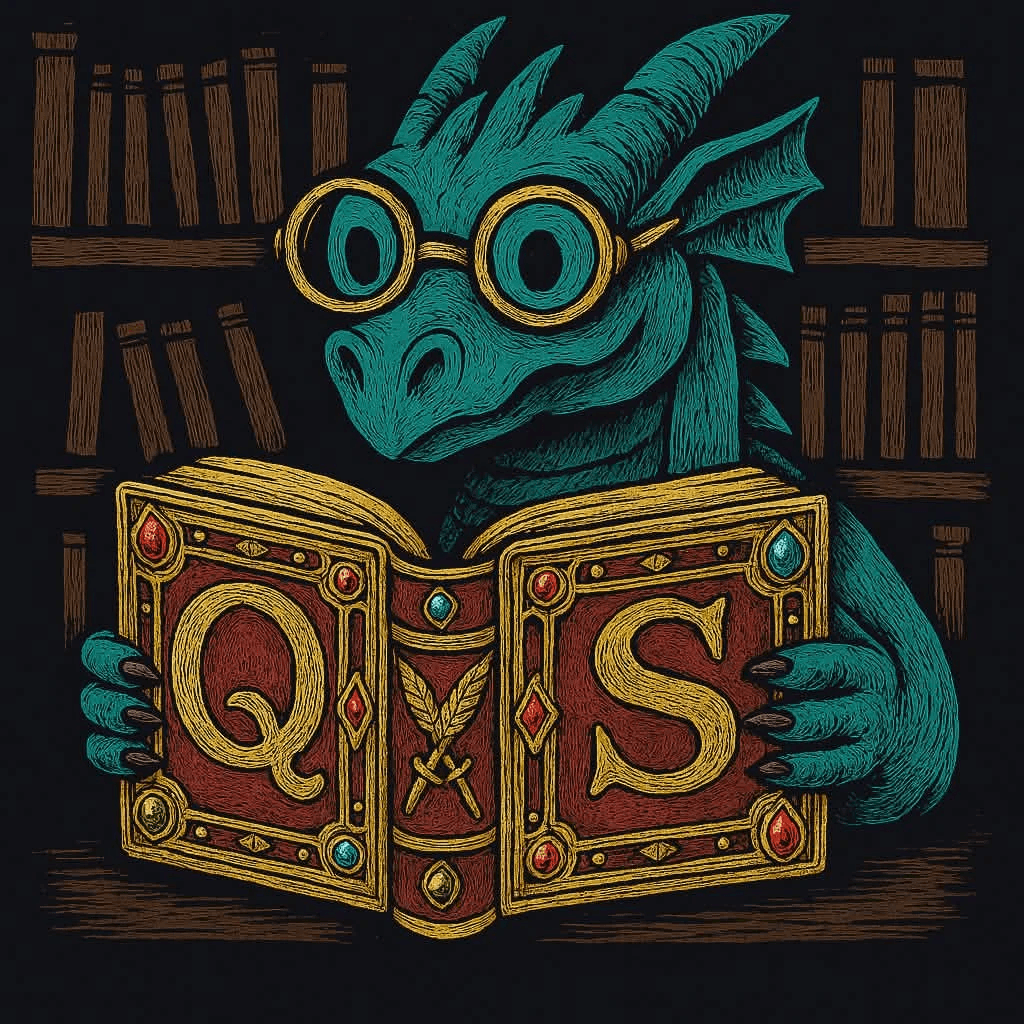 Quest Scribe Dragon Logo